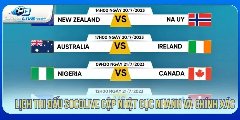 Lịch Thi Đấu Socolive - Cập Nhật Bóng Đá Hôm Nay Lịch thi đấu Socolive cập nhật nhanh và dễ theo dõi