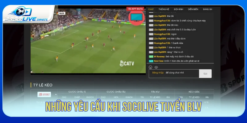 Socolive Tuyển BLV - Cơ Hội Cho Người Yêu Bóng Đá Những yêu cầu cần có khi Socolive tuyển BLV