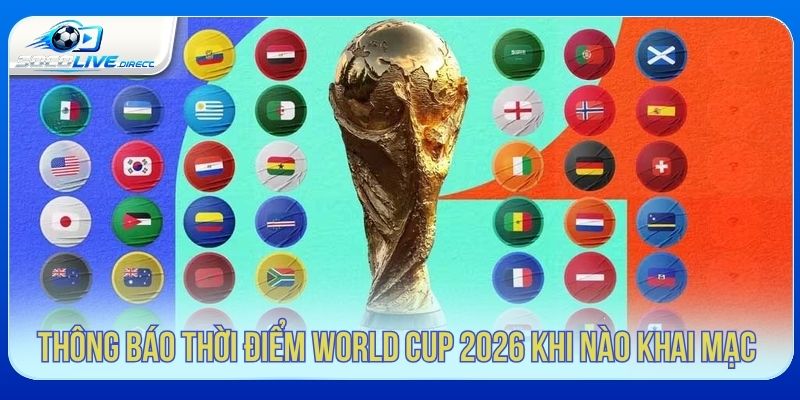 World Cup 2026 Khi Nào Khai Mạc? Lịch Mở Màn Thời điểm World Cup 2026 khai mạc