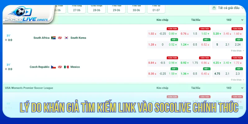 Link Vào Socolive Mới Nhất - Truy Cập Trang Chủ Chính Thức Lý do chọn link vào Socolive chính thức